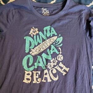 Women's Blue Graphic Tee